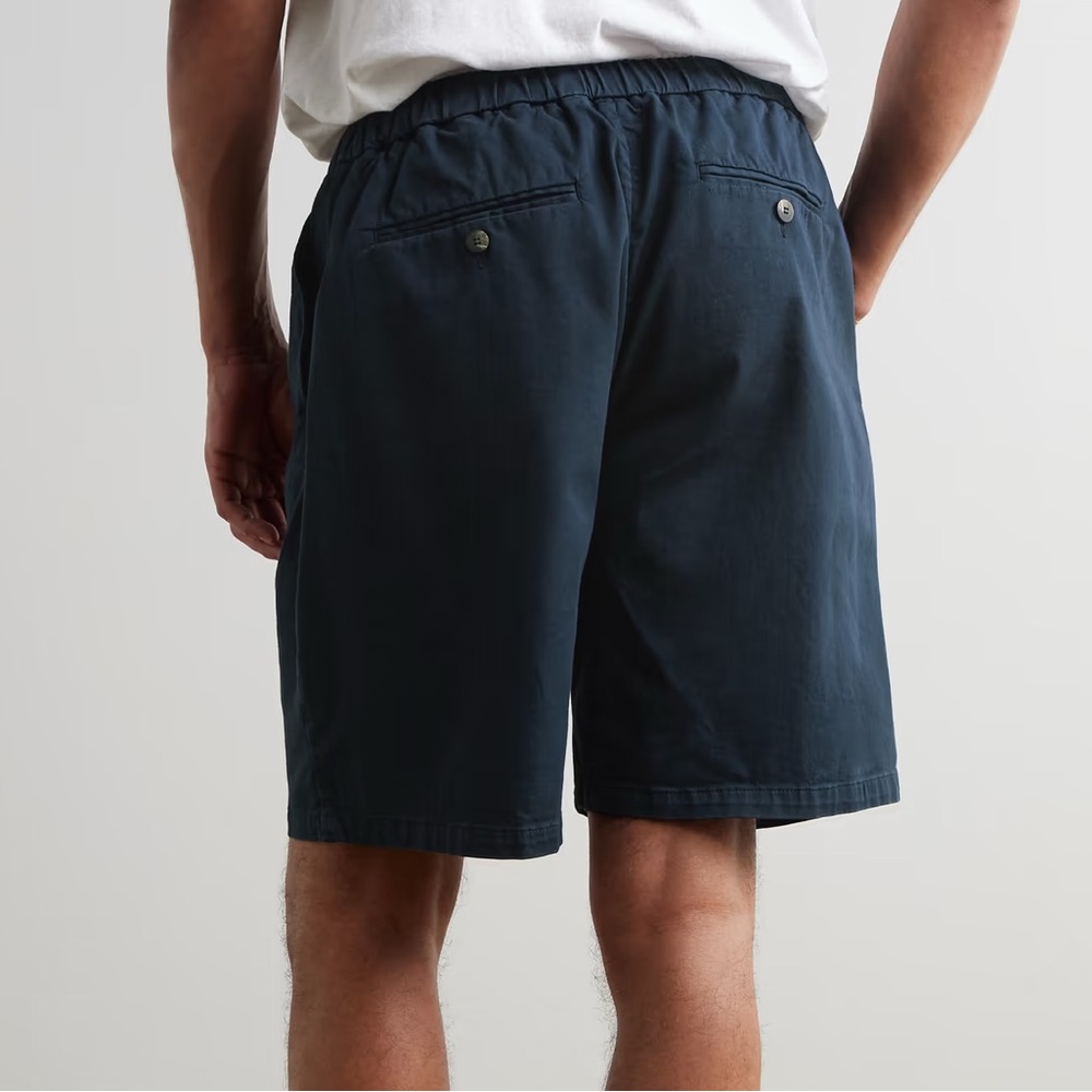 Frescobol Carioca Sergio Lyocell Linen Cotton Blend Shorts in Navy Men’s 34 NEW - Picture 16 of 16